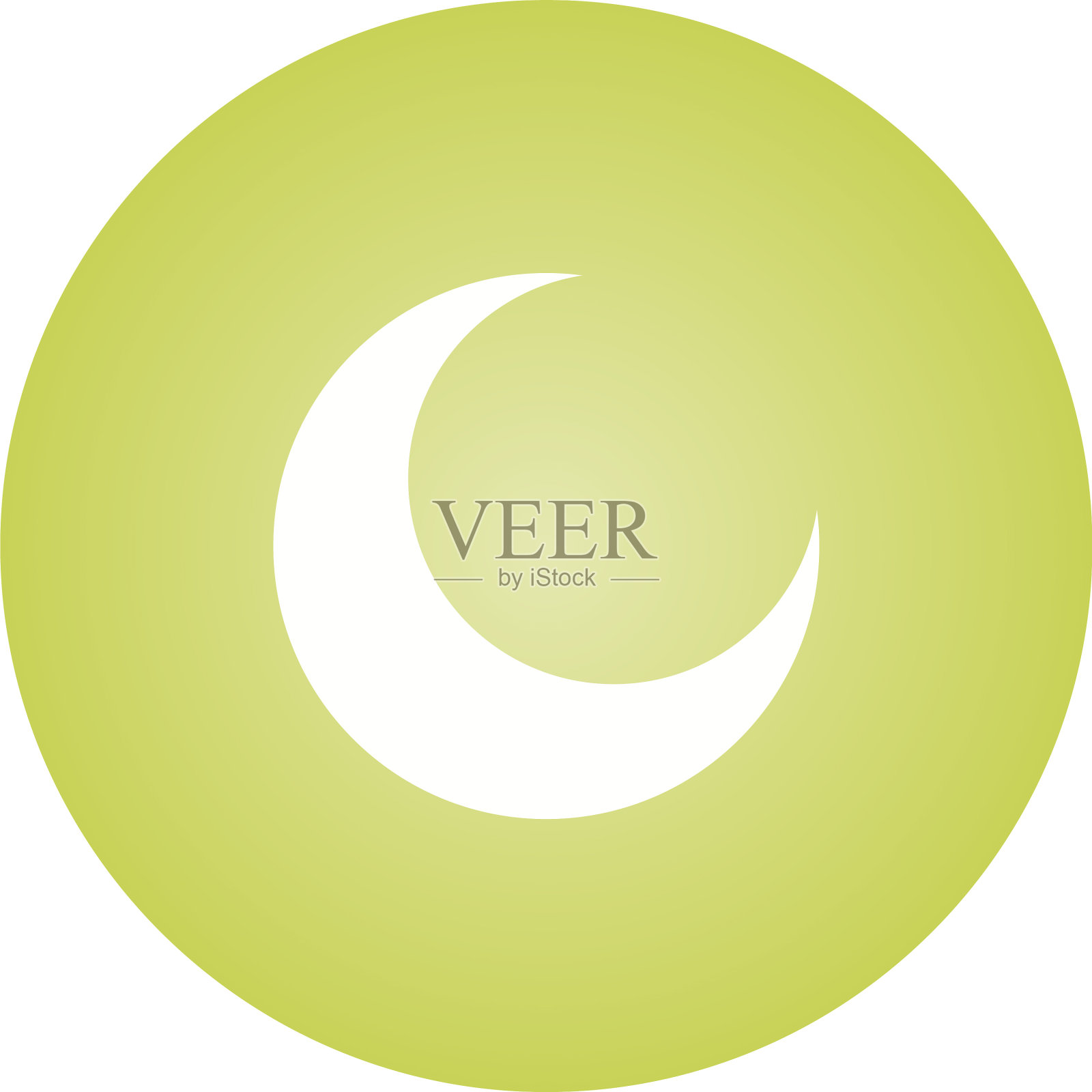 独特的半月字形图标插画图片素材