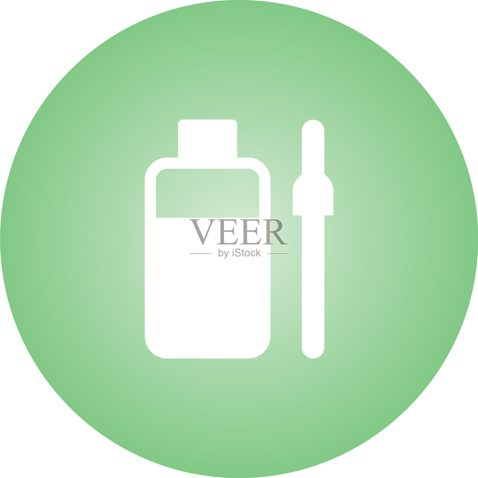 独特的瓶子和滴管字形图标图标素材