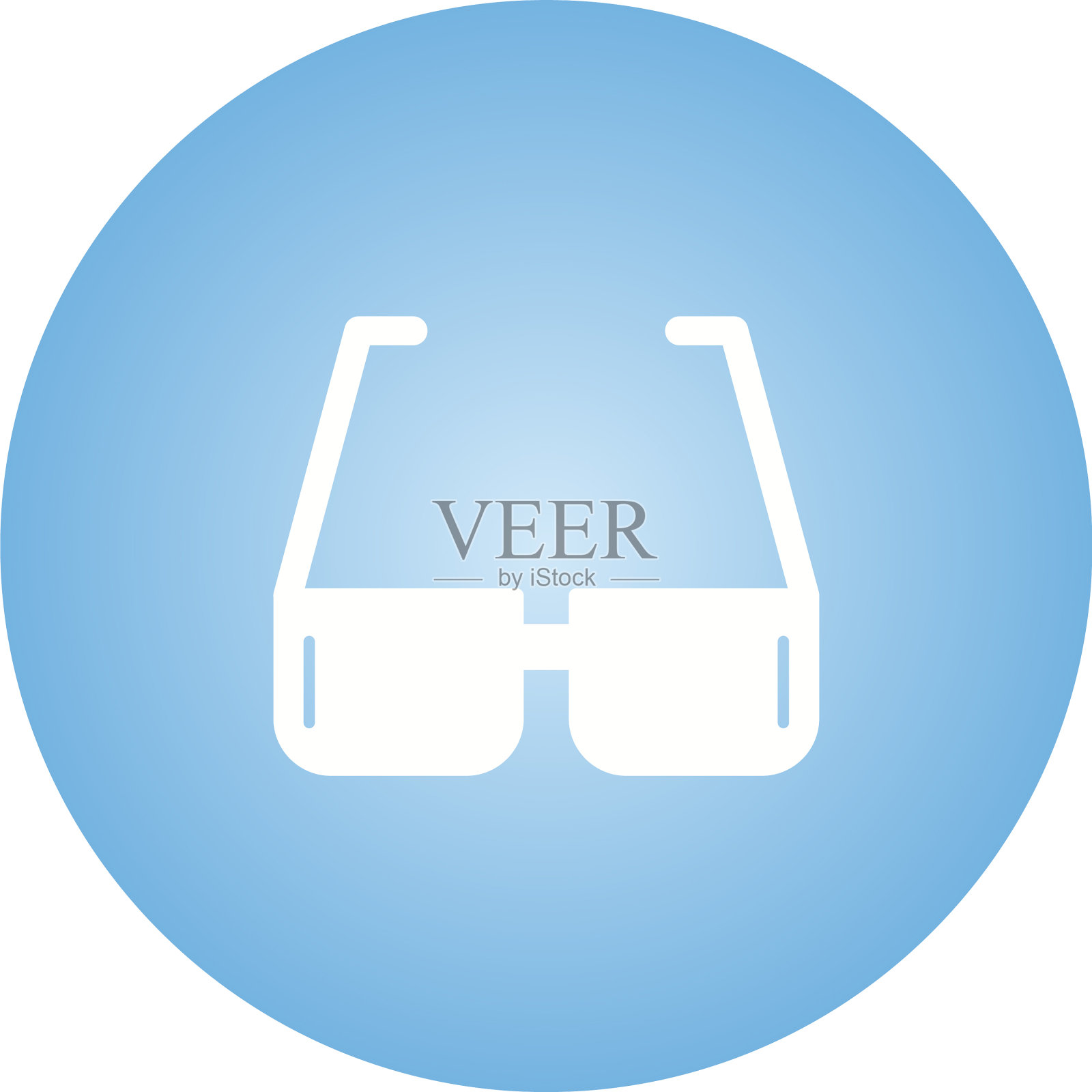 独特的太阳镜字形图标插画图片素材