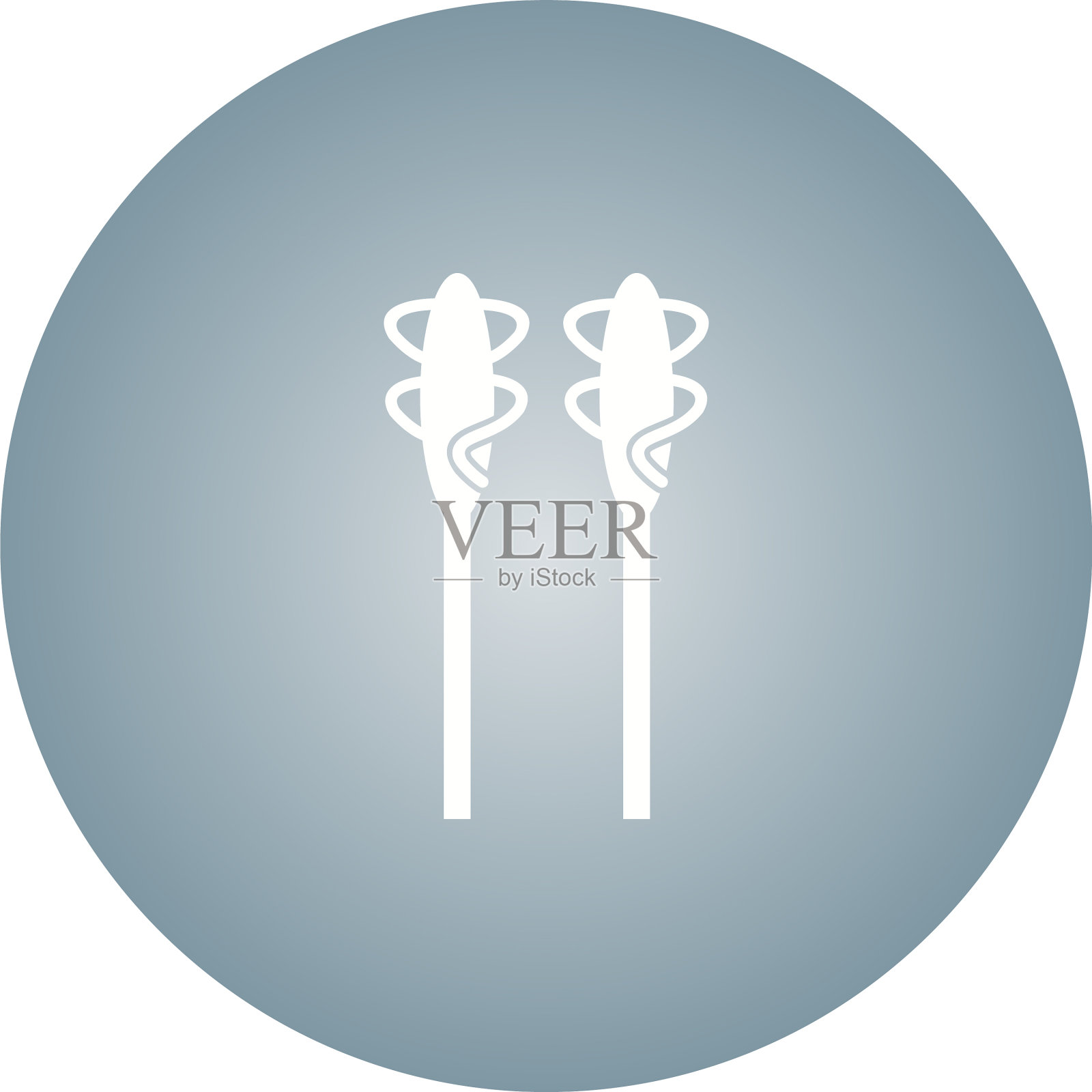 独特的芦笋字形图标插画图片素材