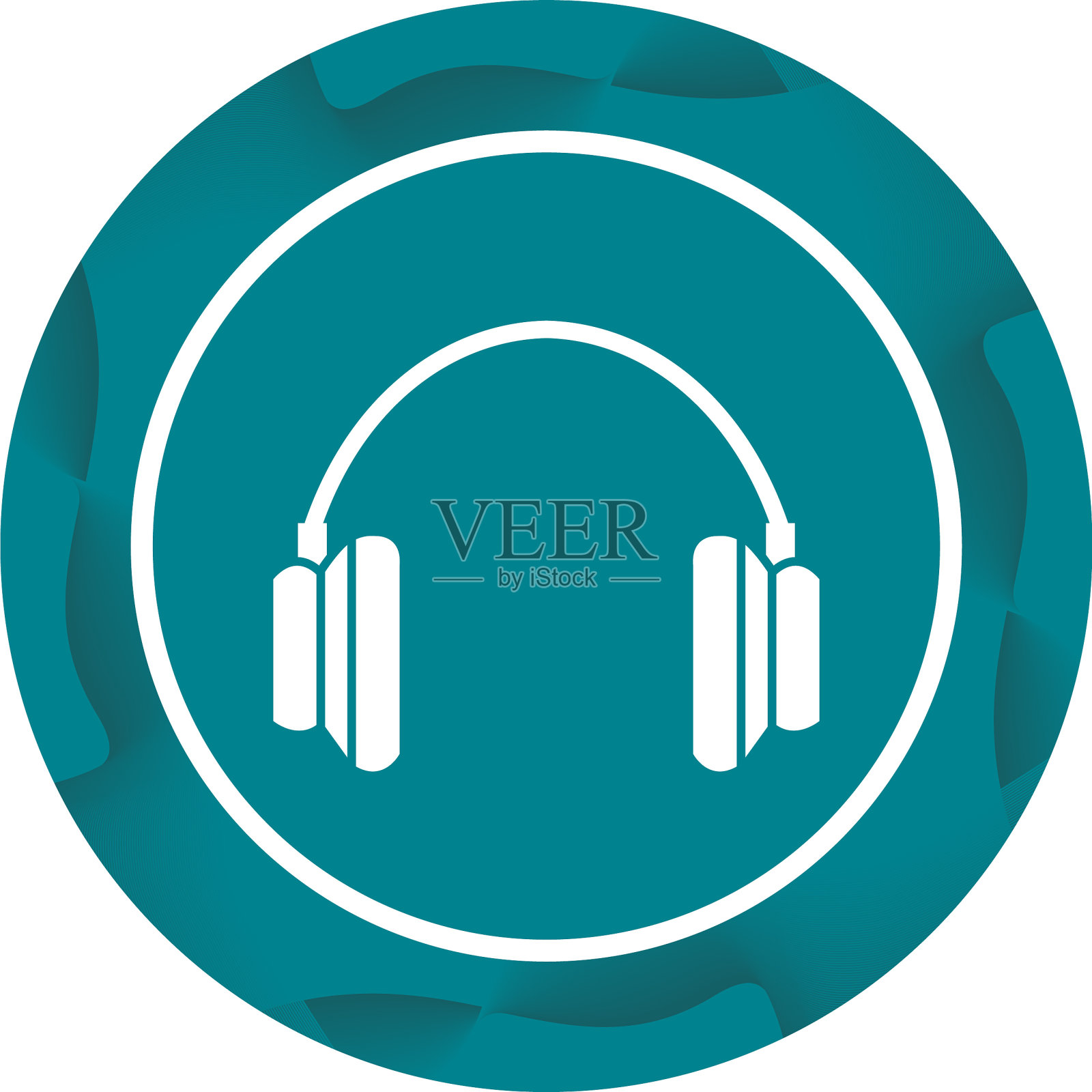 独特的头电话字形图标插画图片素材