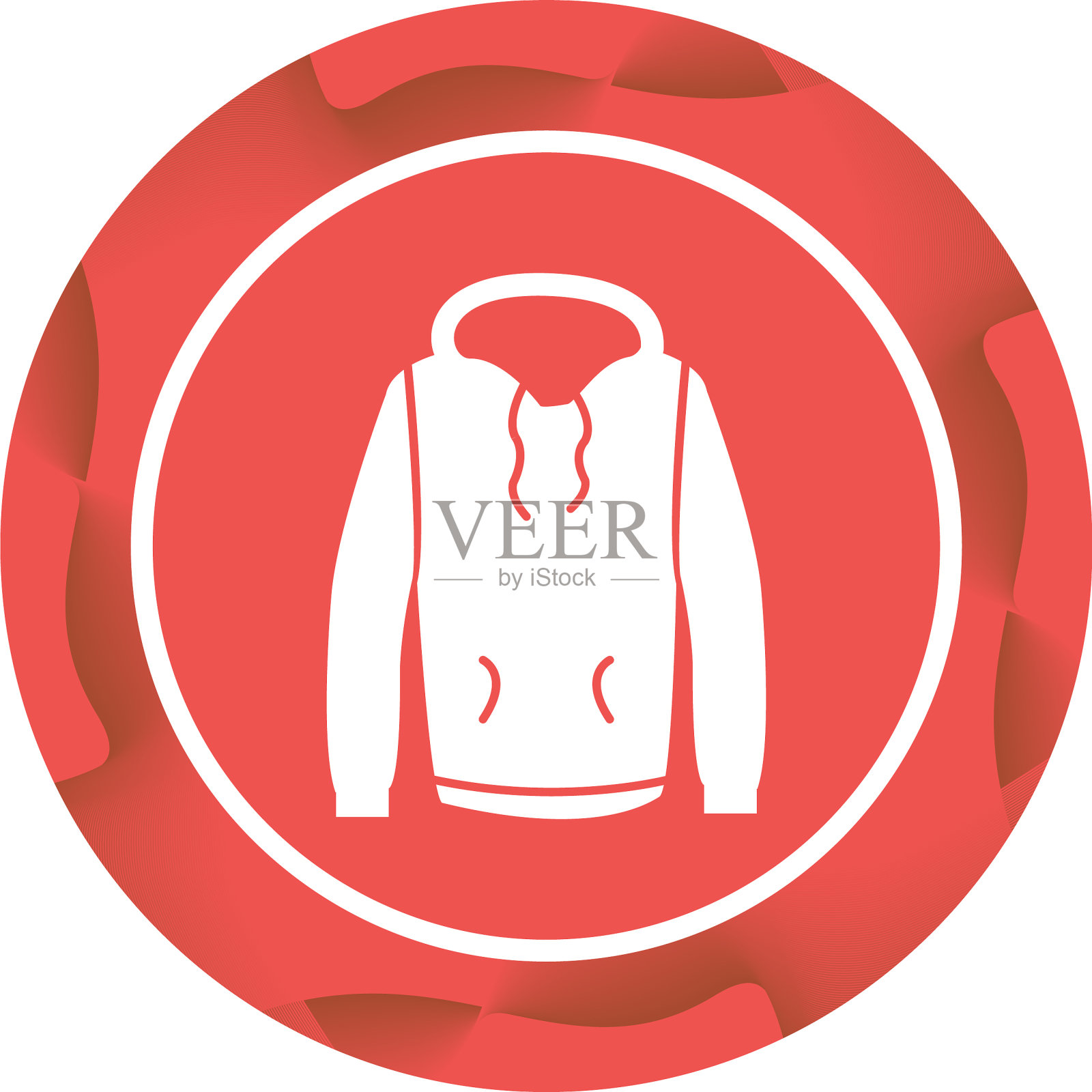 独特的拉过字形图标插画图片素材