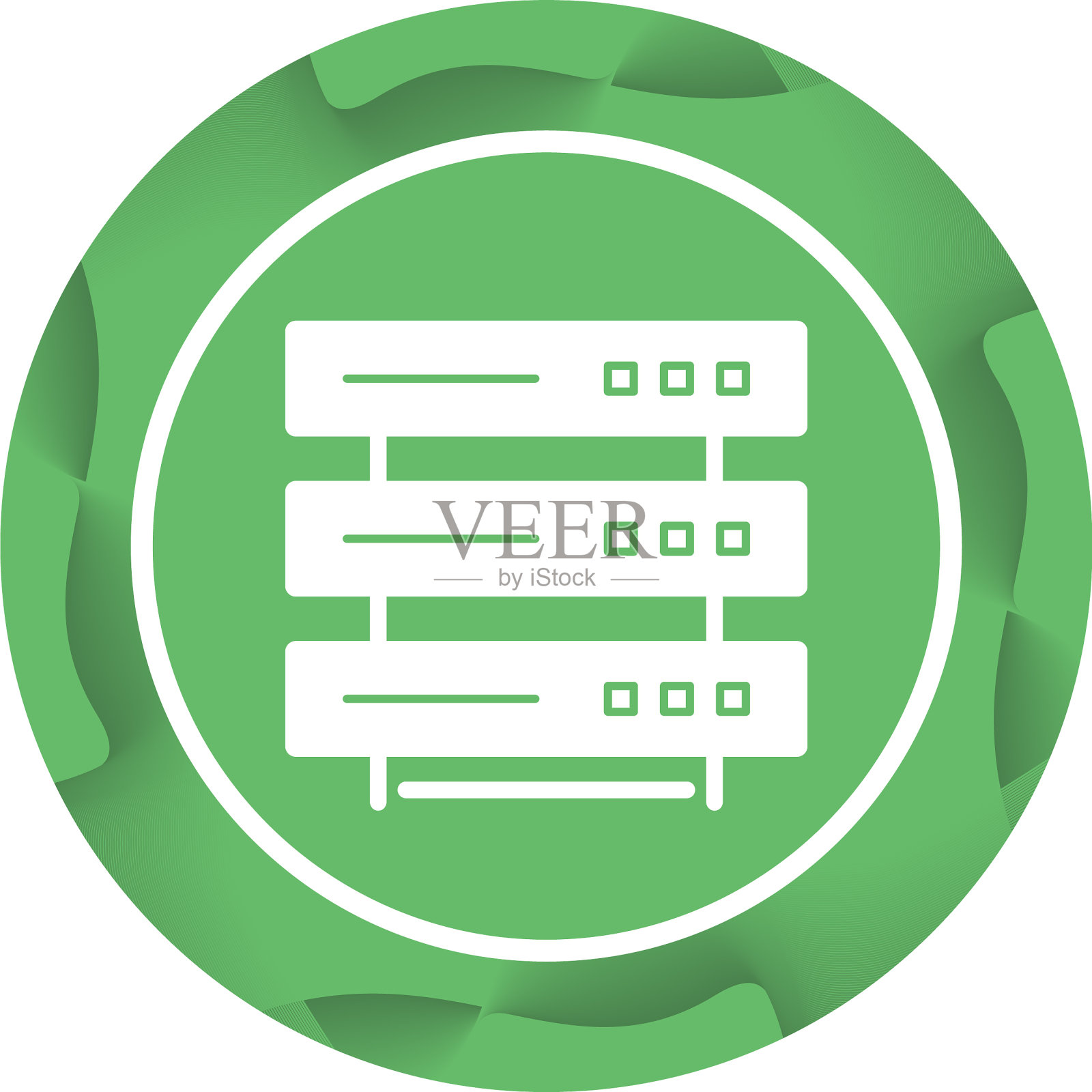 唯一的服务器字形图标插画图片素材