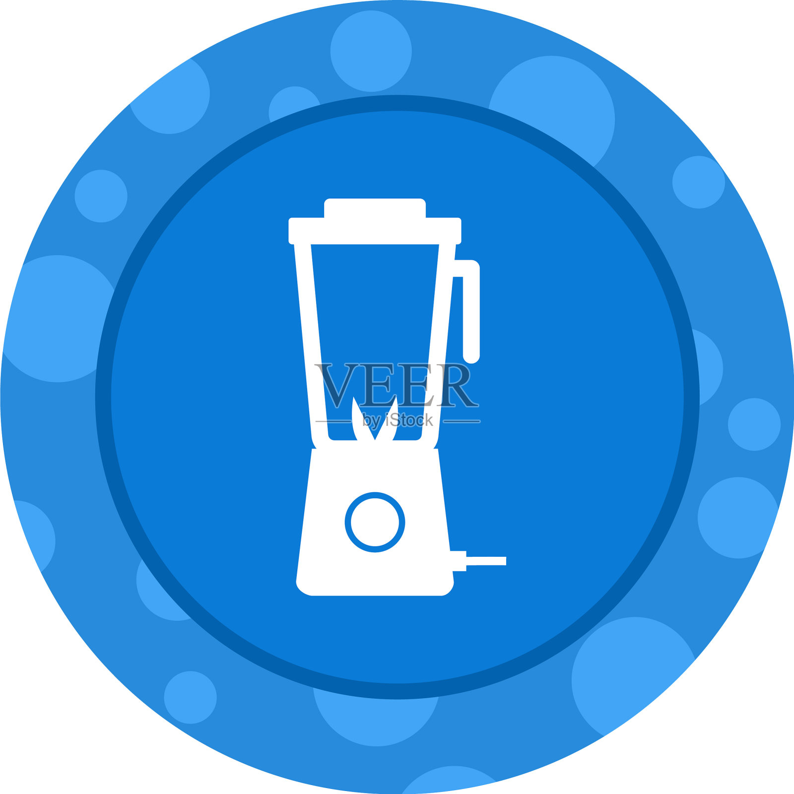 独特的榨汁机字形图标插画图片素材