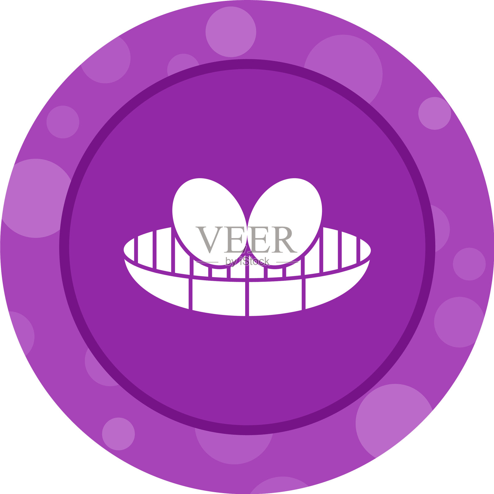 独特的鸟窝字形图标插画图片素材