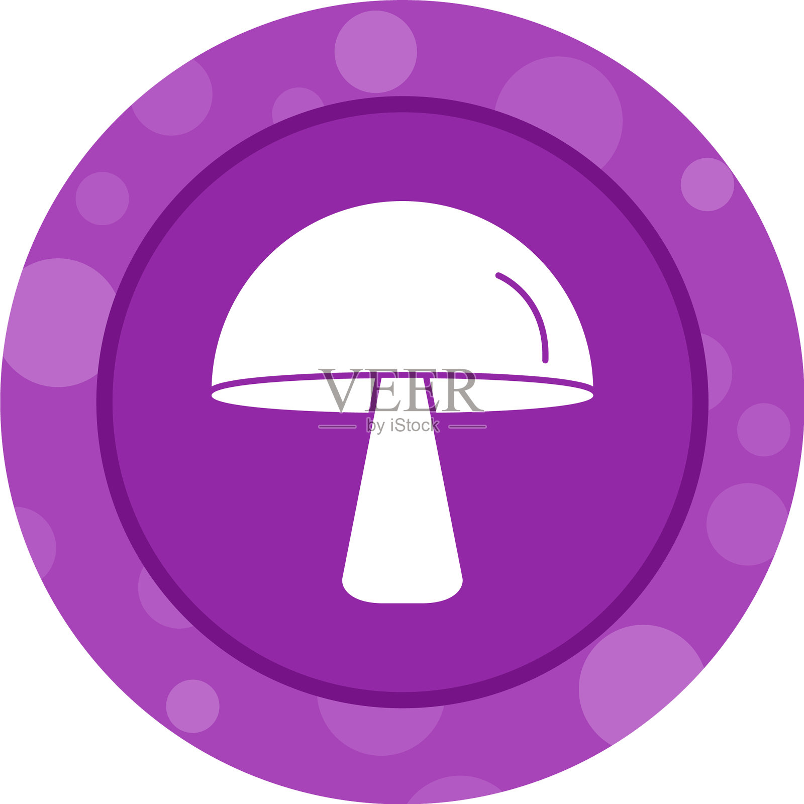 独特的蘑菇字形图标插画图片素材