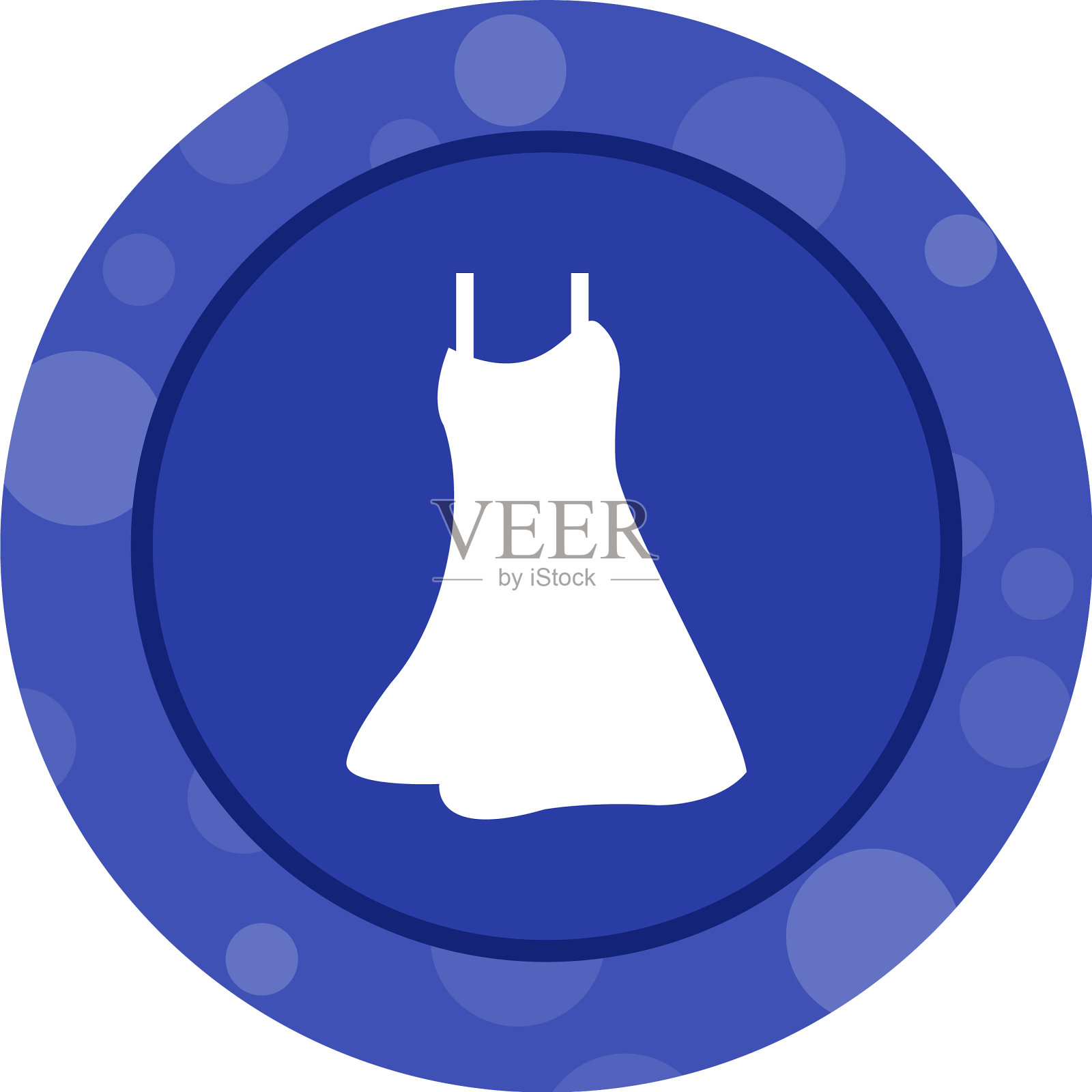 独特的晚礼服字形图标插画图片素材