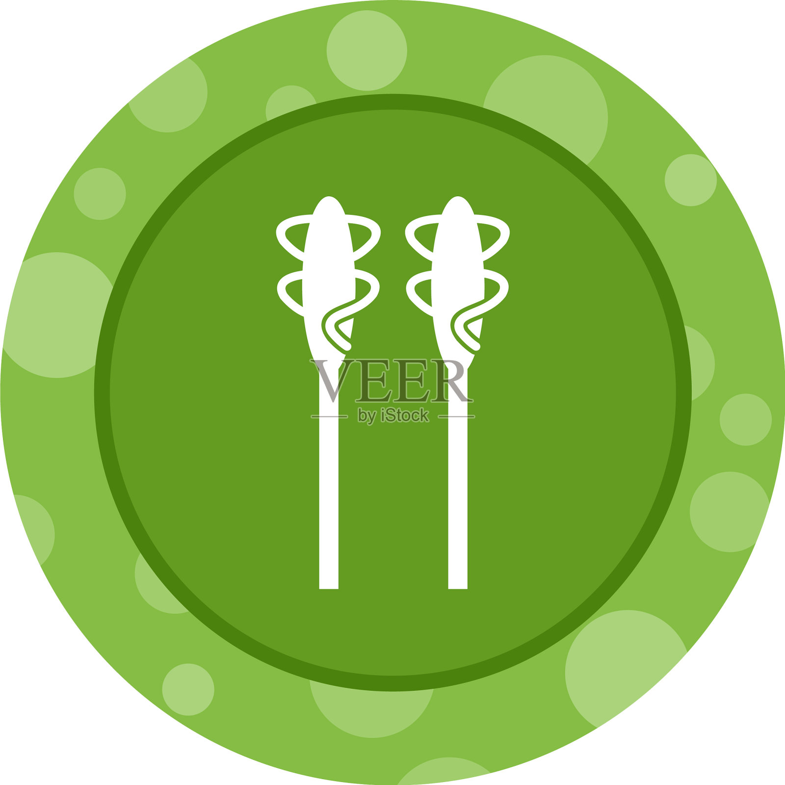 独特的芦笋字形图标插画图片素材