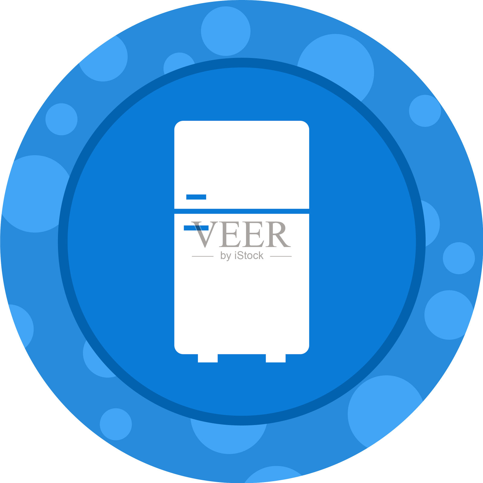 独特的冰箱字形图标插画图片素材