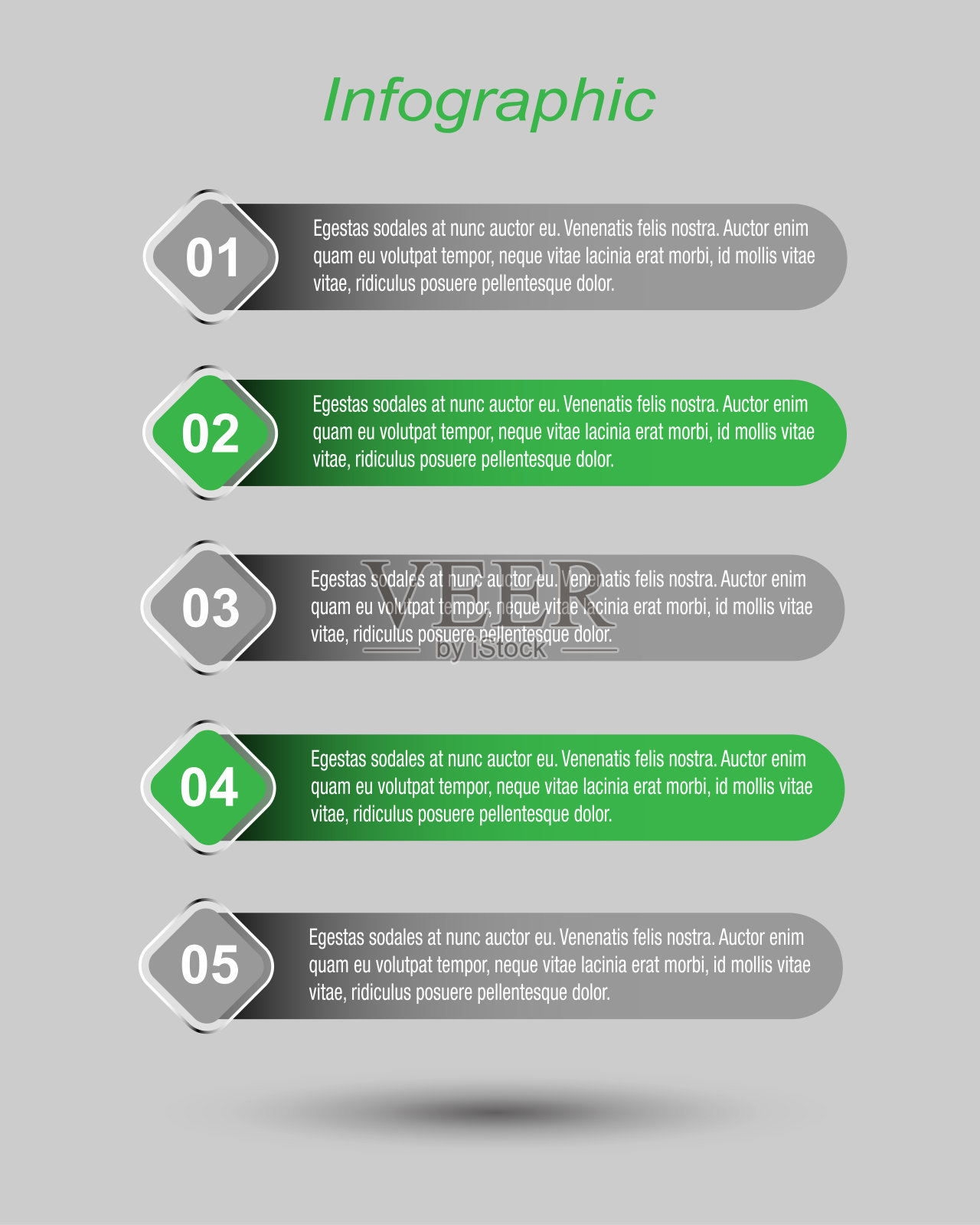 现代设计模板可以用于信息图形横幅的网页布局。插画图片素材