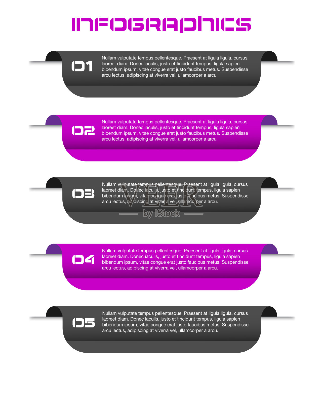 现代设计模板可以用于信息图形横幅的网页布局。插画图片素材