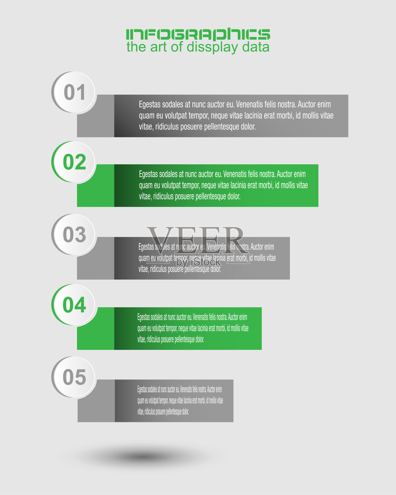 信息图表设计模板。想法显示信息，排名和统计。插画图片素材