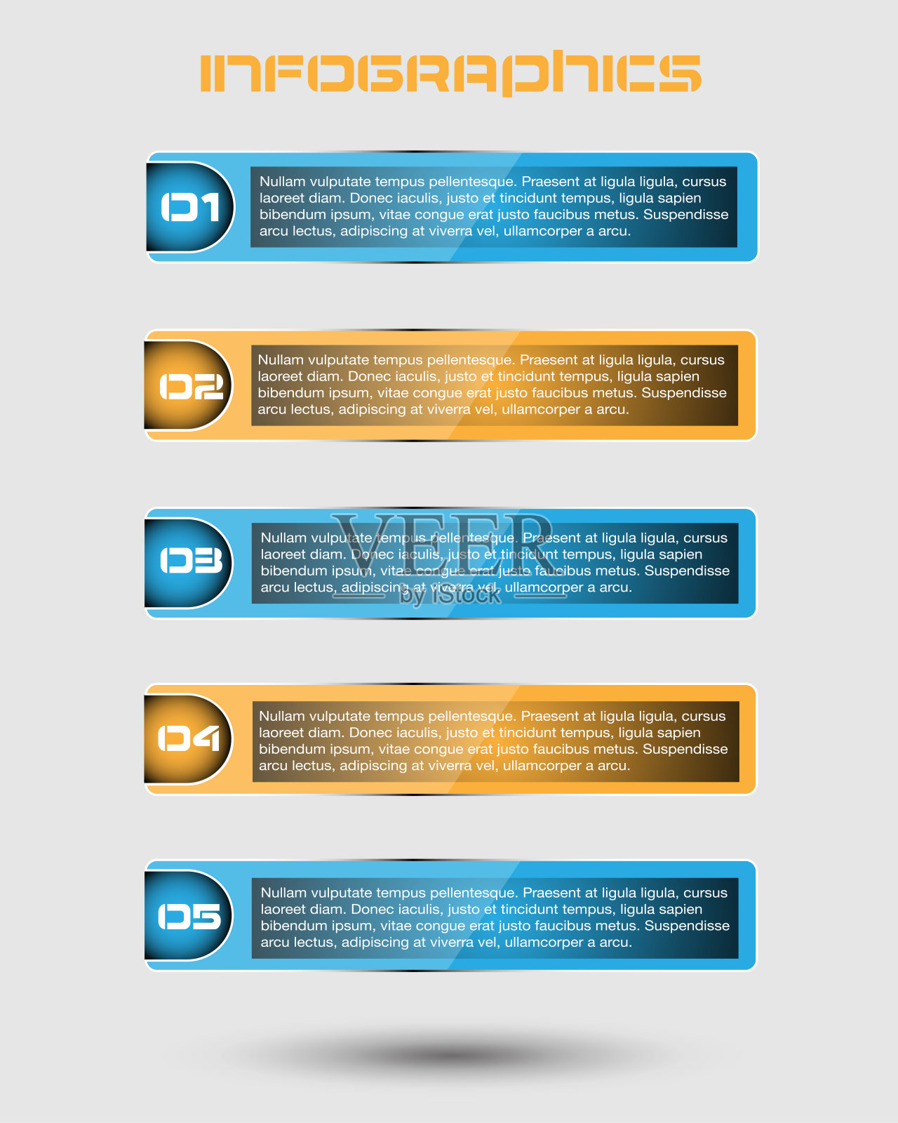 现代设计模板可以用于信息图形横幅的网页布局。插画图片素材