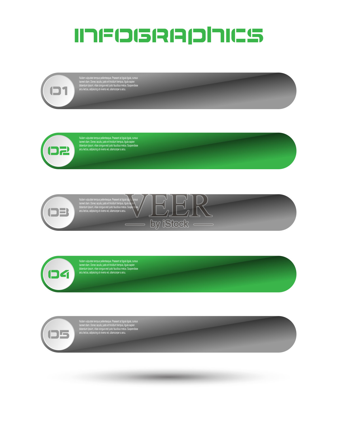 现代设计模板可以用于信息图形横幅的网页布局。插画图片素材