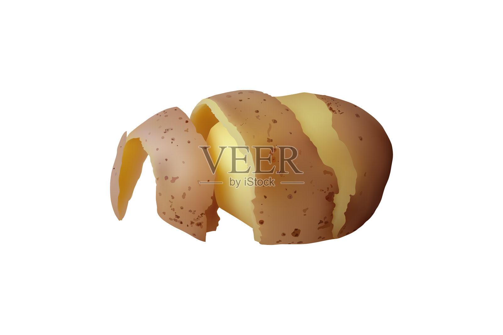 去皮的土豆设计元素图片