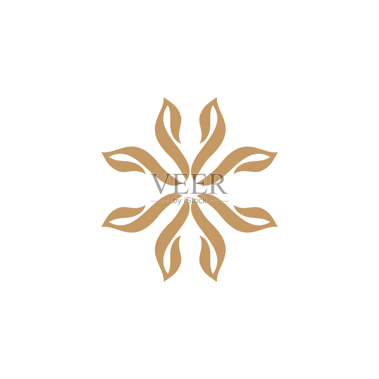 花卉生活装饰图标标志设计模板图标素材