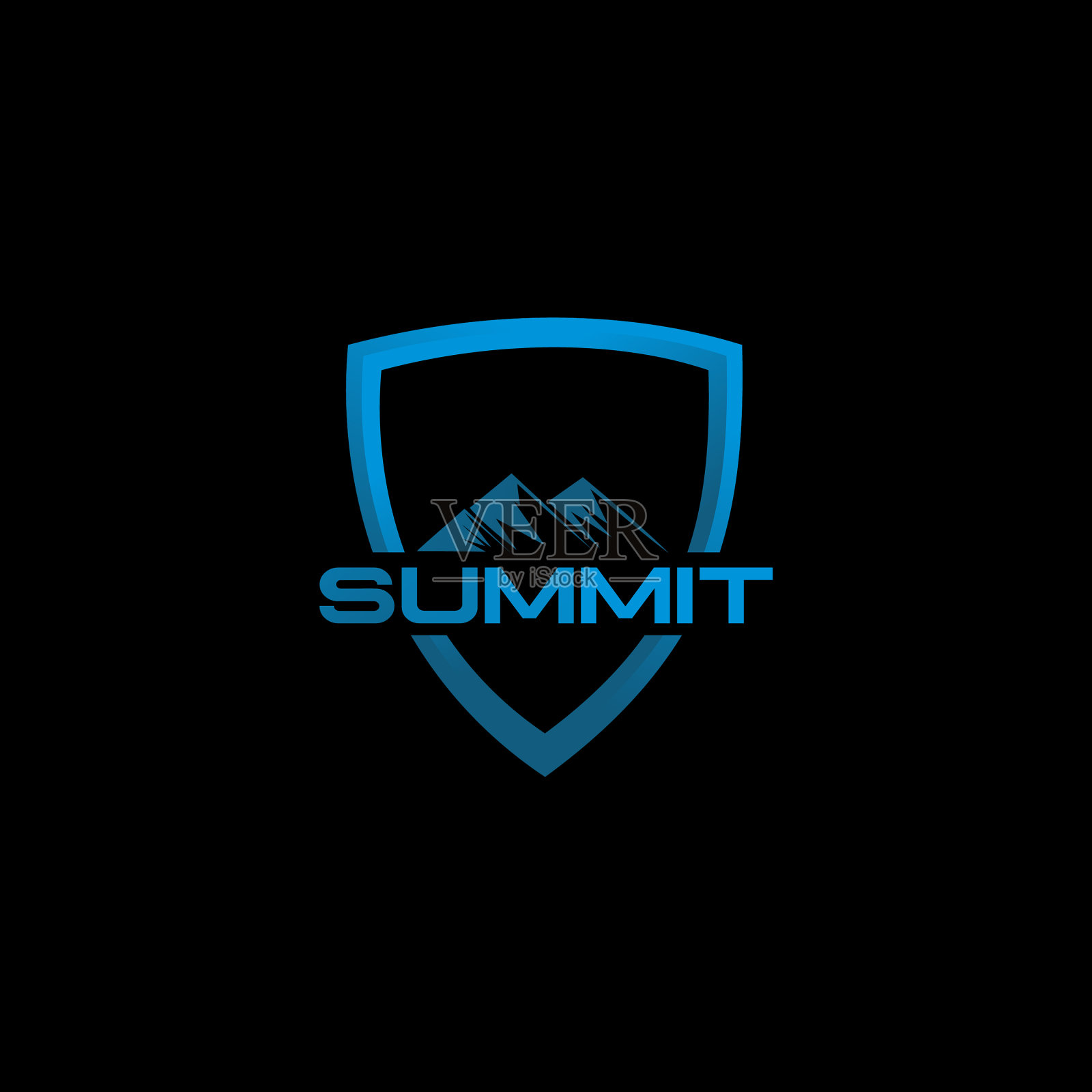 峰会标志图标设计模板插画图片素材