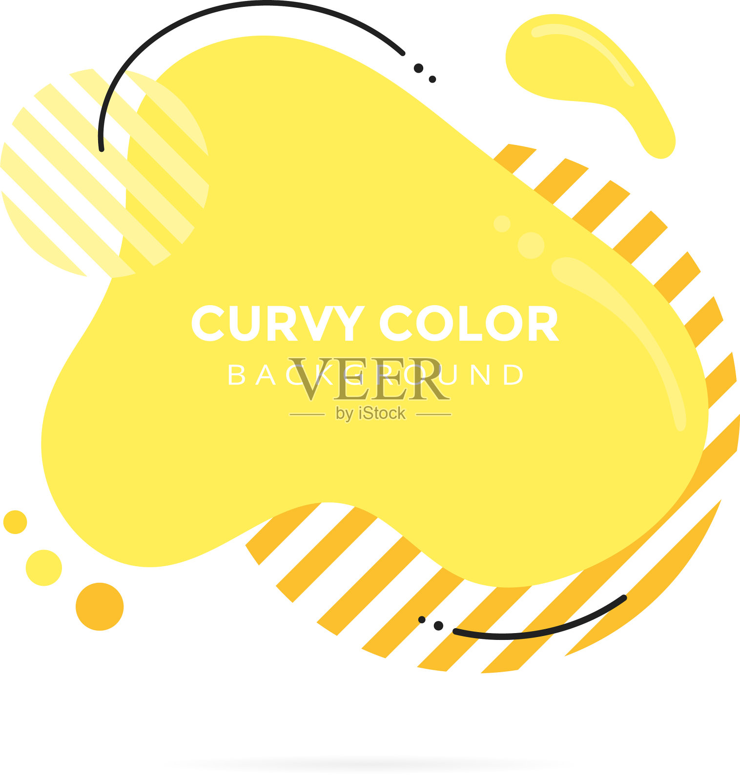 现代液体抽象元素塑造孟菲斯风格设计模板素材