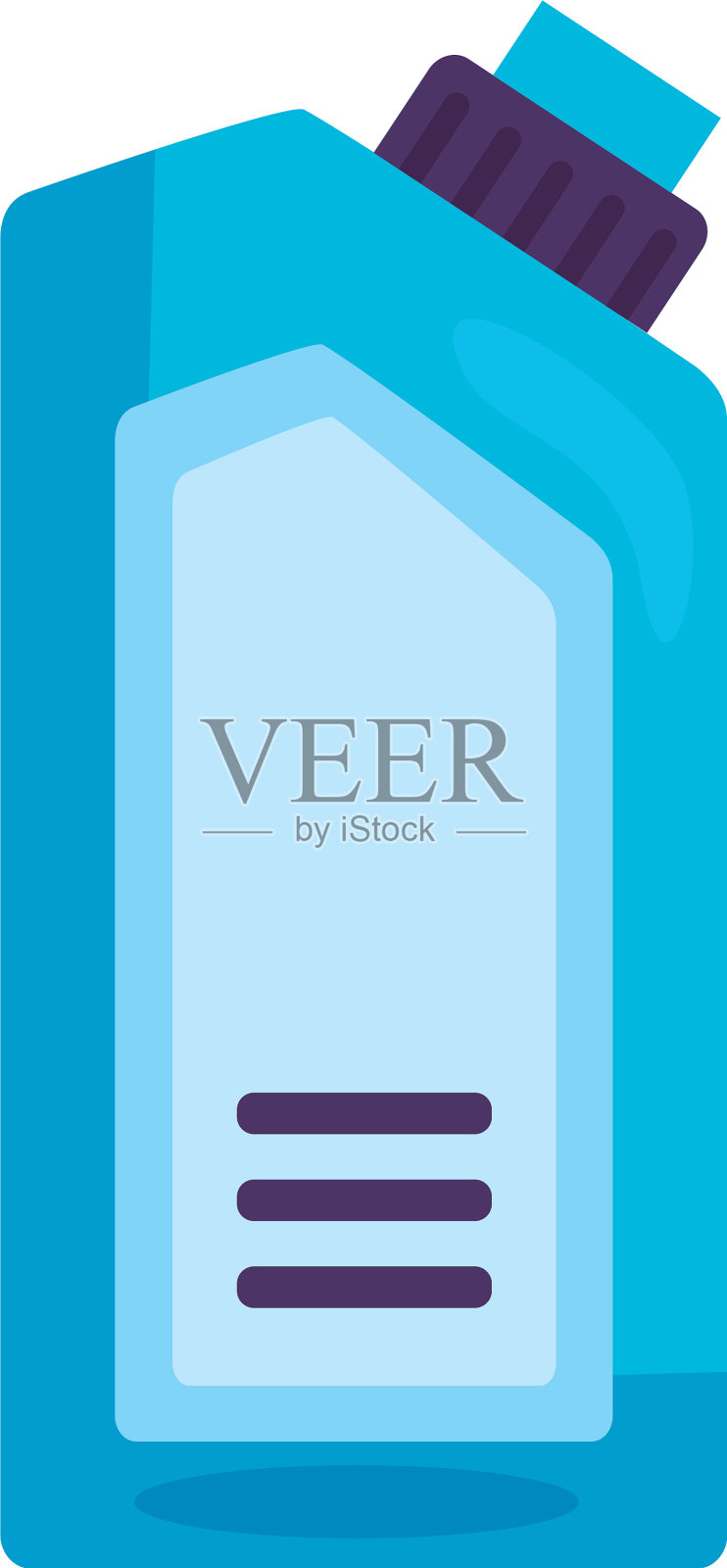 消毒塑料瓶产品详细款式设计元素图片