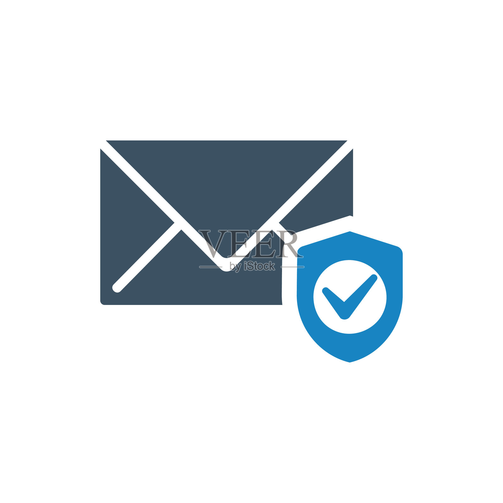 邮件保护图标插画图片素材