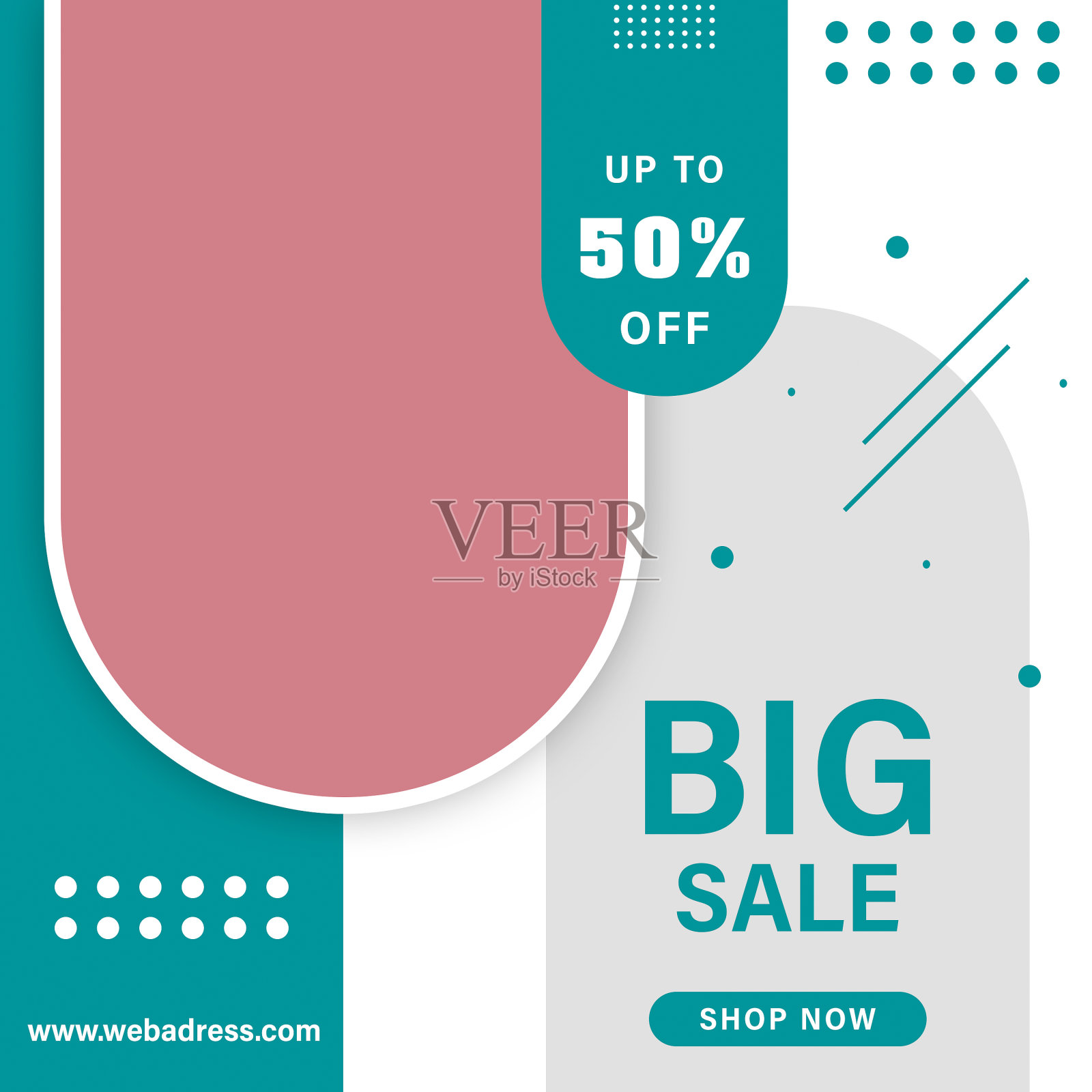 大销售横幅模板的产品。设计模板素材