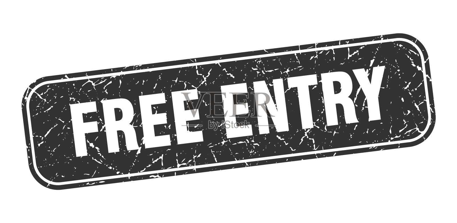 免费入场邮票免费入场广场脏黑插画图片素材