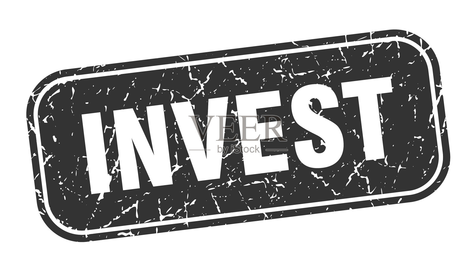 投资邮票投资广场肮脏的黑色标志插画图片素材