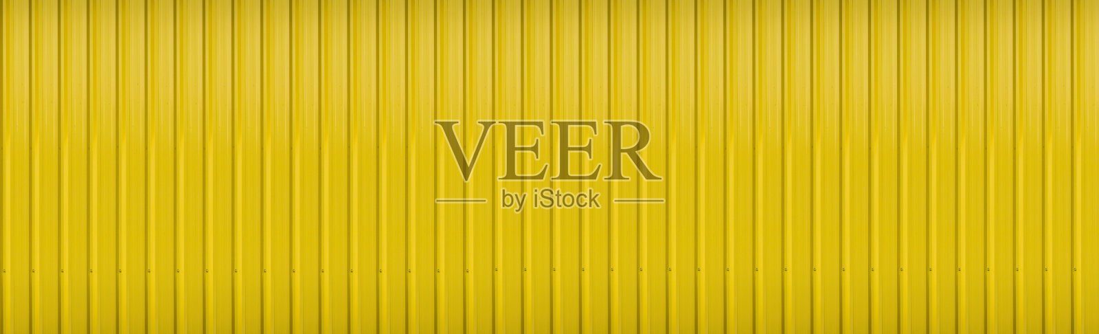 全景纹理表面黄色波纹锌或铝金属背景照片摄影图片