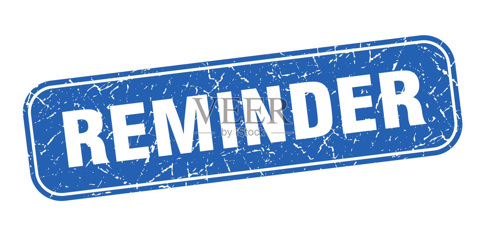 提醒邮票提醒广场肮脏的蓝色标志插画图片素材