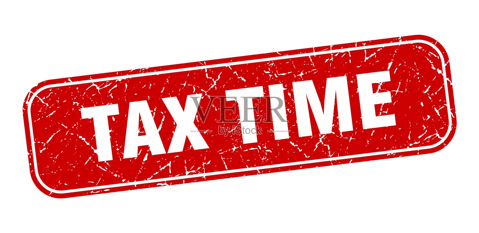税务时间戳税务时间广场肮脏的红色标志插画图片素材