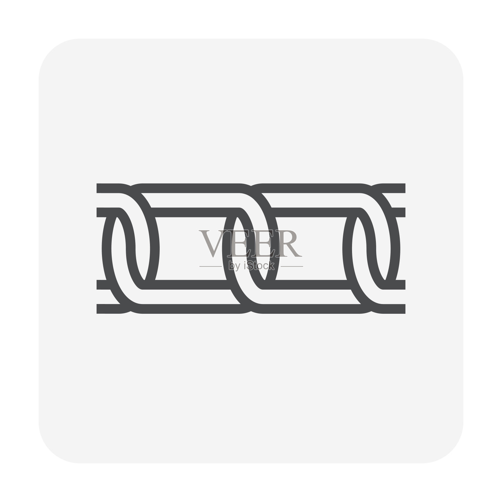 黑链图标插画图片素材