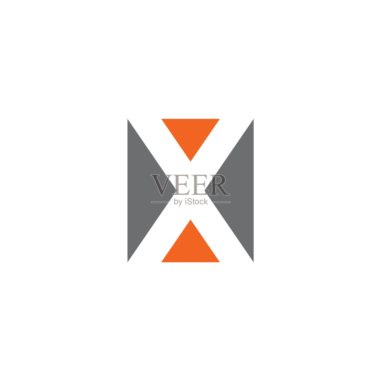 X字母初始图标标识设计模板图标素材