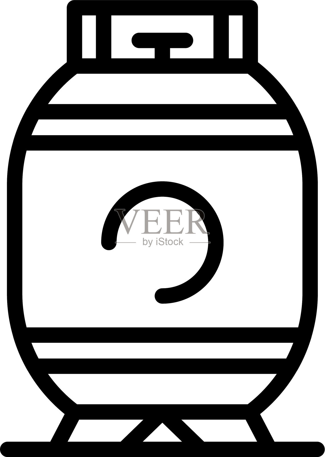 一些气瓶图标轮廓样式插画图片素材