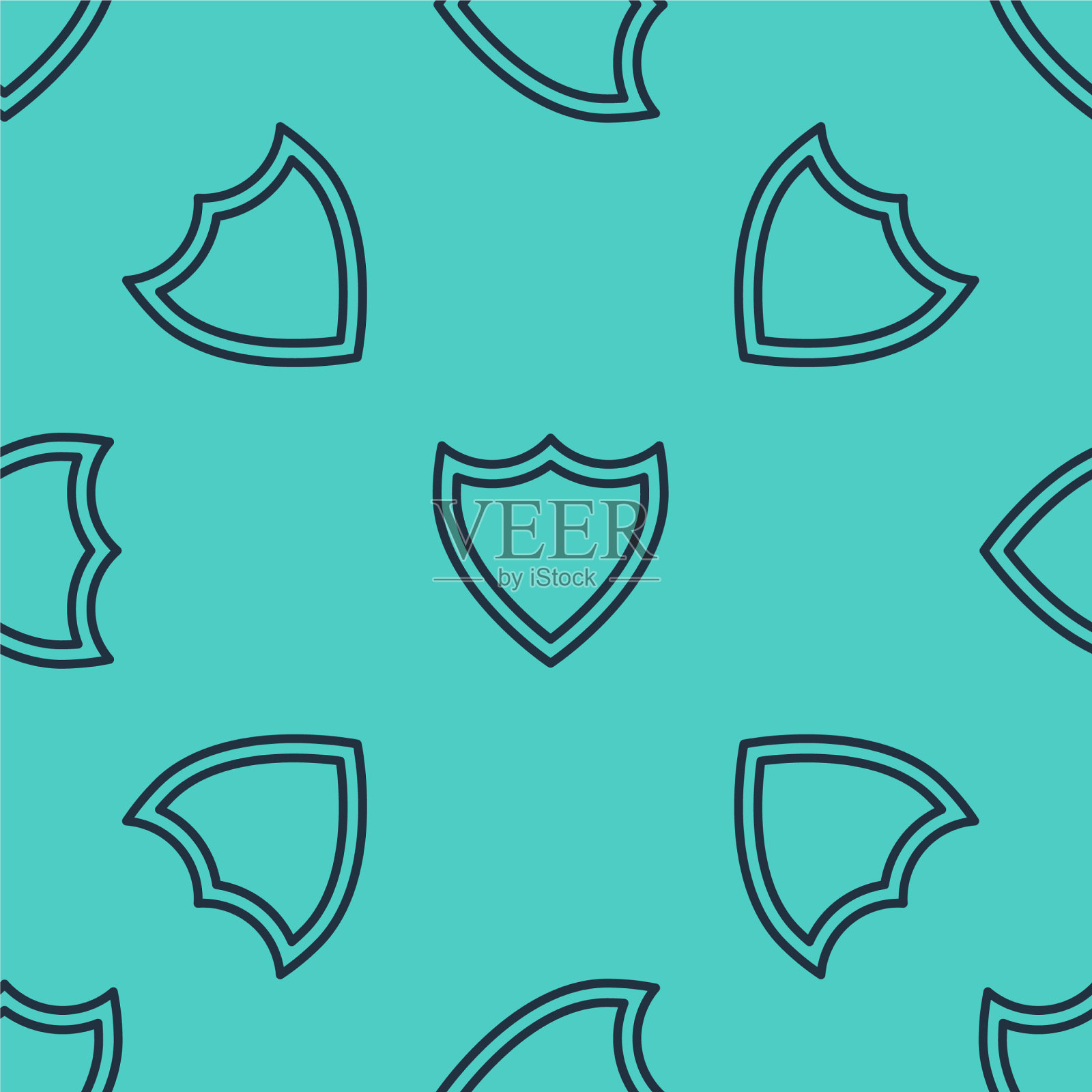 黑线屏蔽图标隔离无缝图案插画图片素材