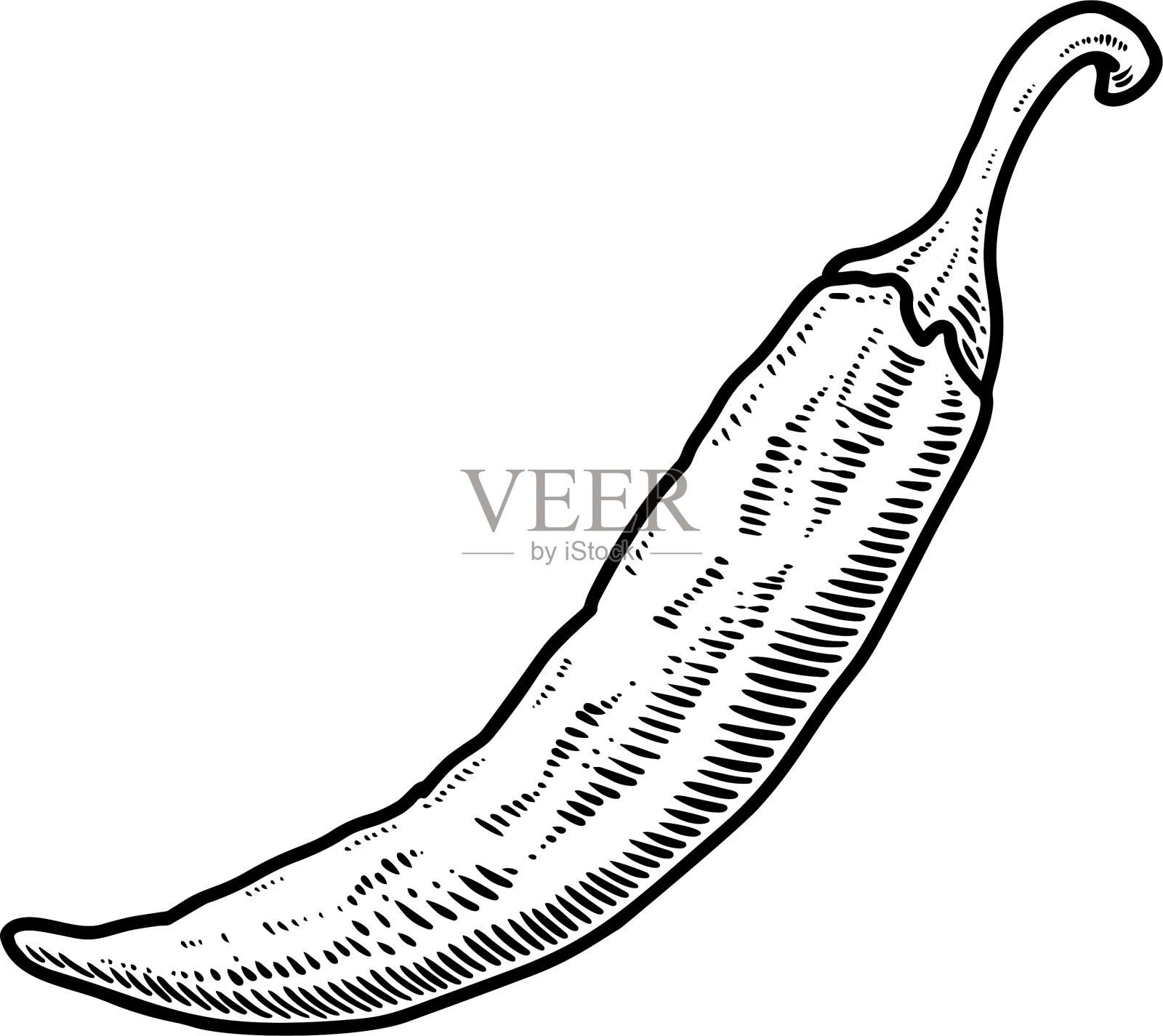 辣椒在雕刻辣椒风格的设计元素设计元素图片