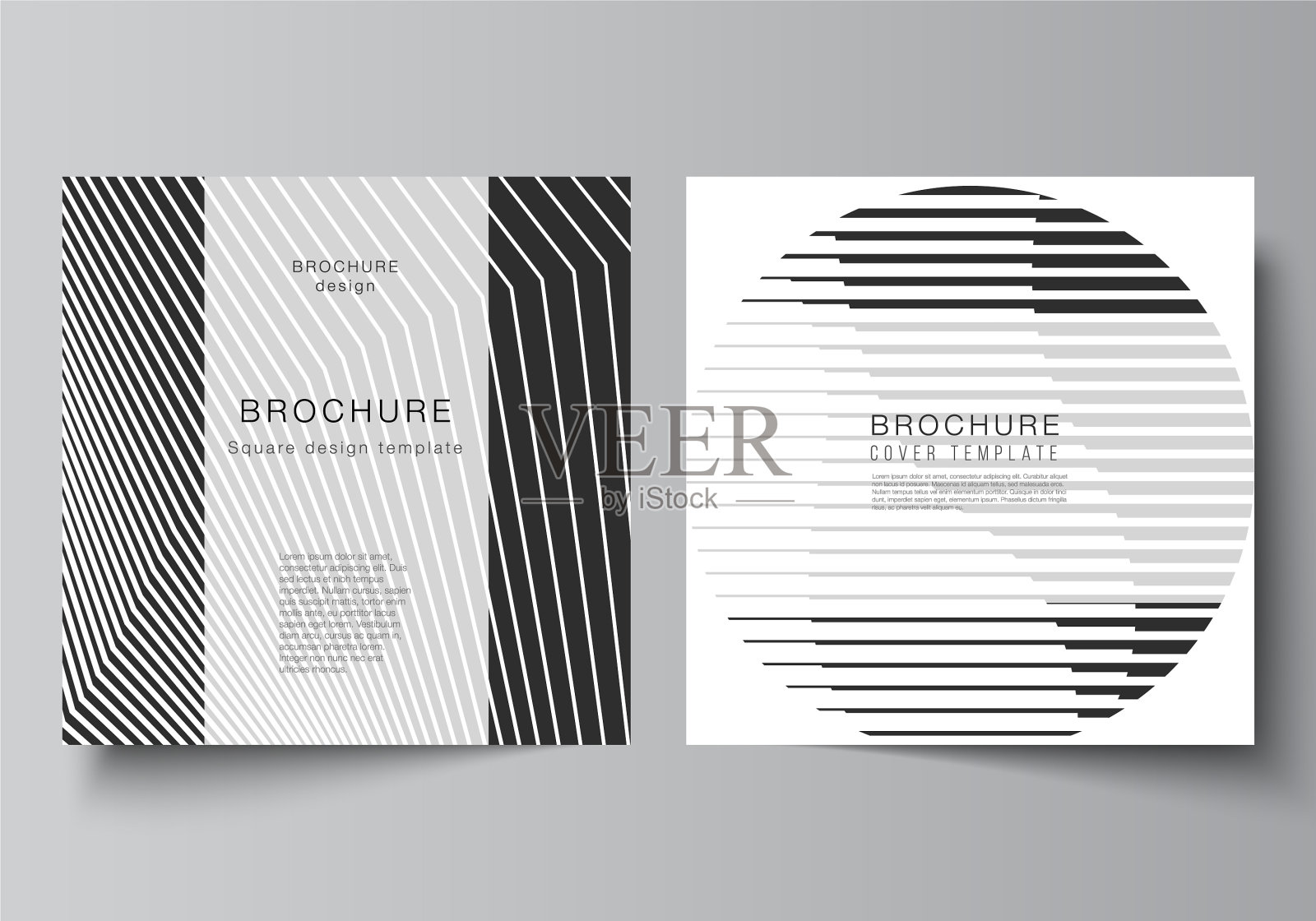 最小布局两方格式设计模板素材