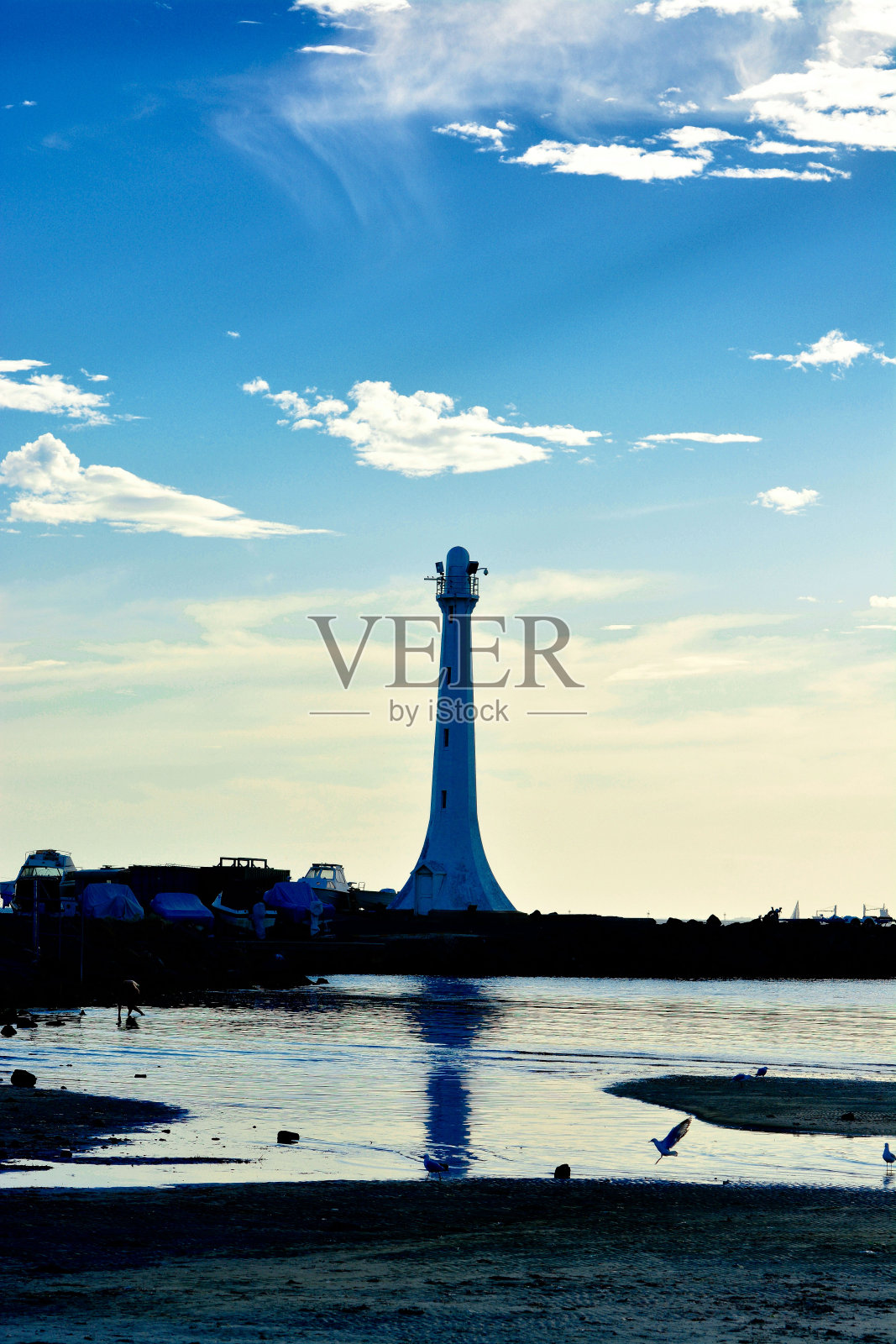 湾和灯塔照片摄影图片