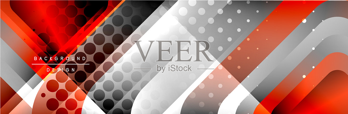 圆形正方形组成几何形状插画图片素材