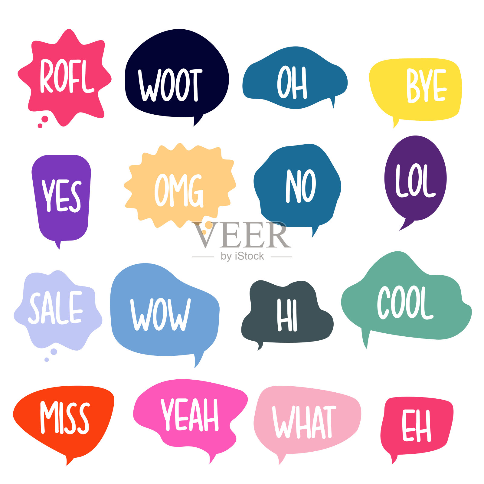 用短语聊天设计元素图片