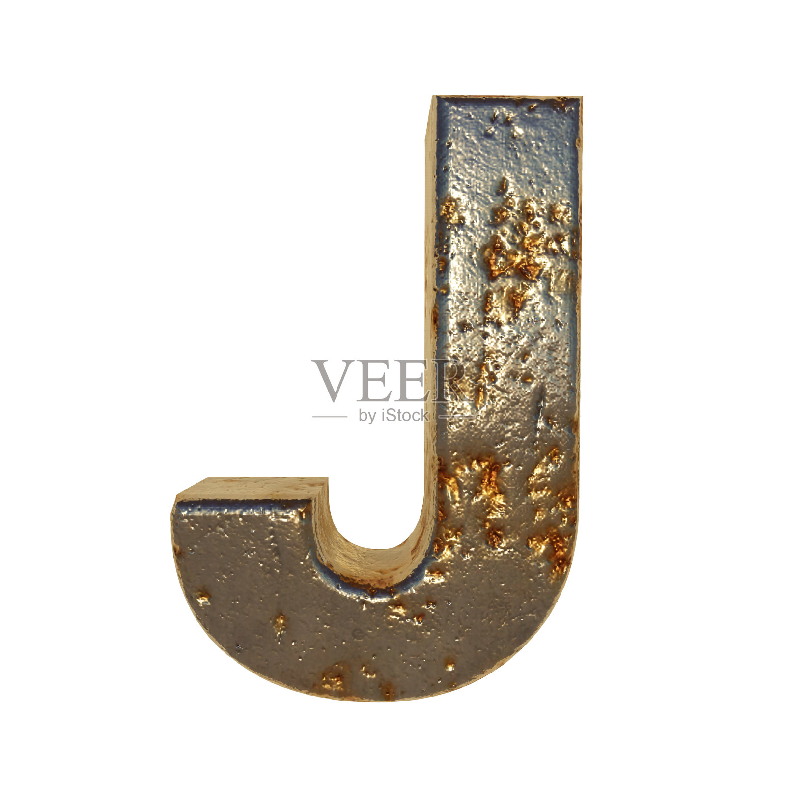 生锈的金属。三维渲染照片摄影图片