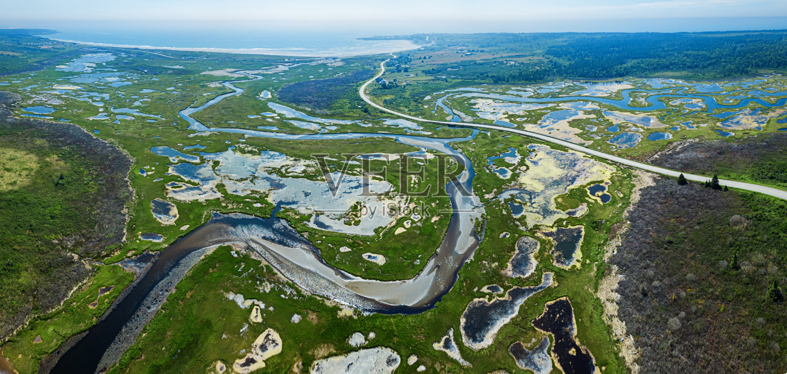 潮汐湿地照片摄影图片