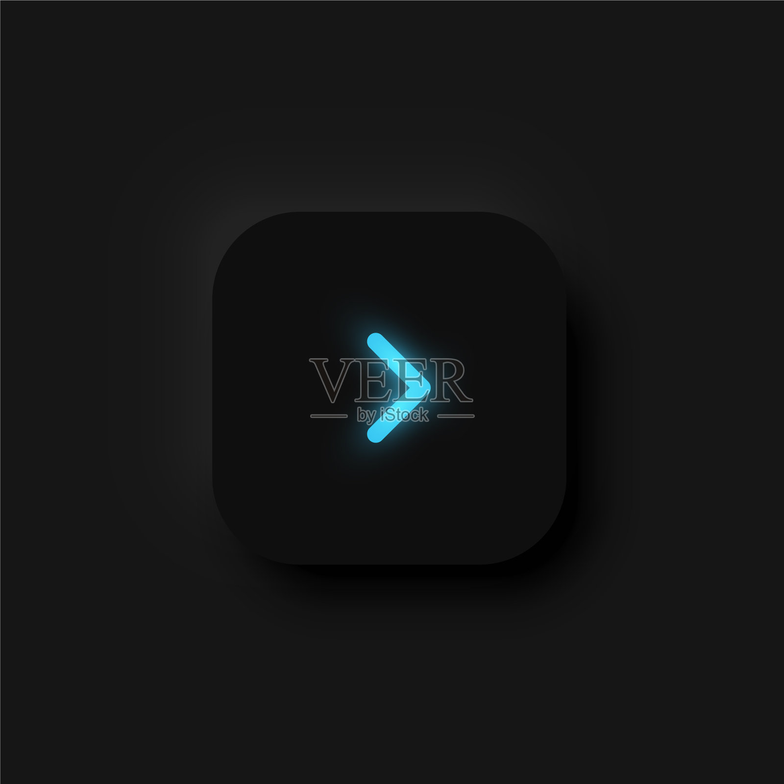 非常详细的黑色用户界面按钮插画图片素材