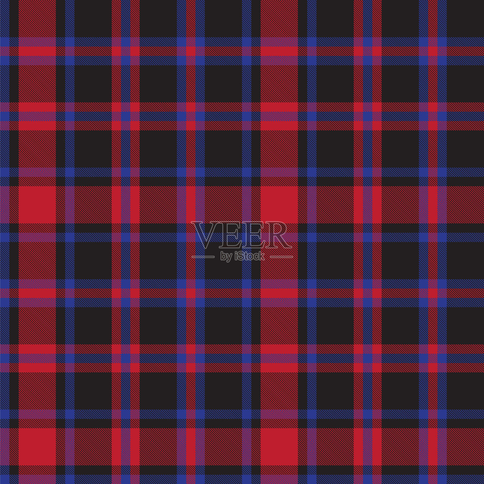 经典的格子花呢无缝图案插画图片素材