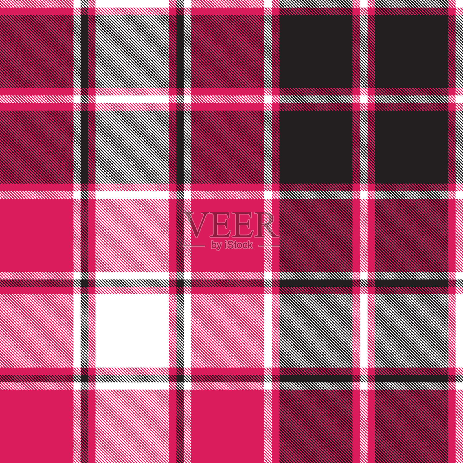 经典的格子花呢无缝图案插画图片素材