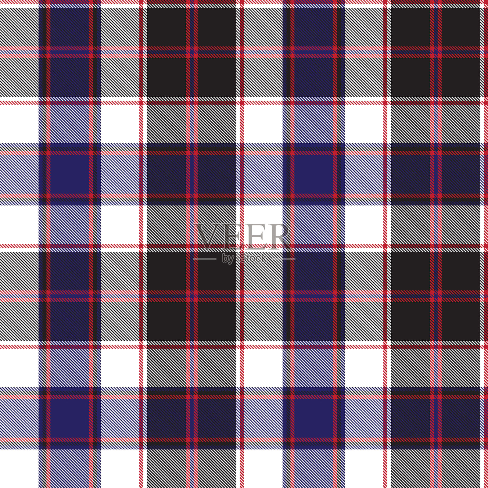 经典的格子花呢无缝图案插画图片素材