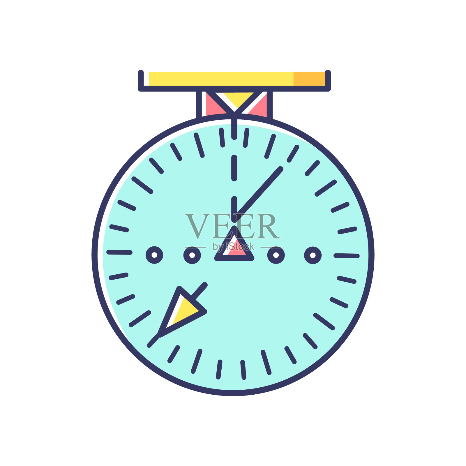 航空导航雷达RGB颜色图标插画图片素材