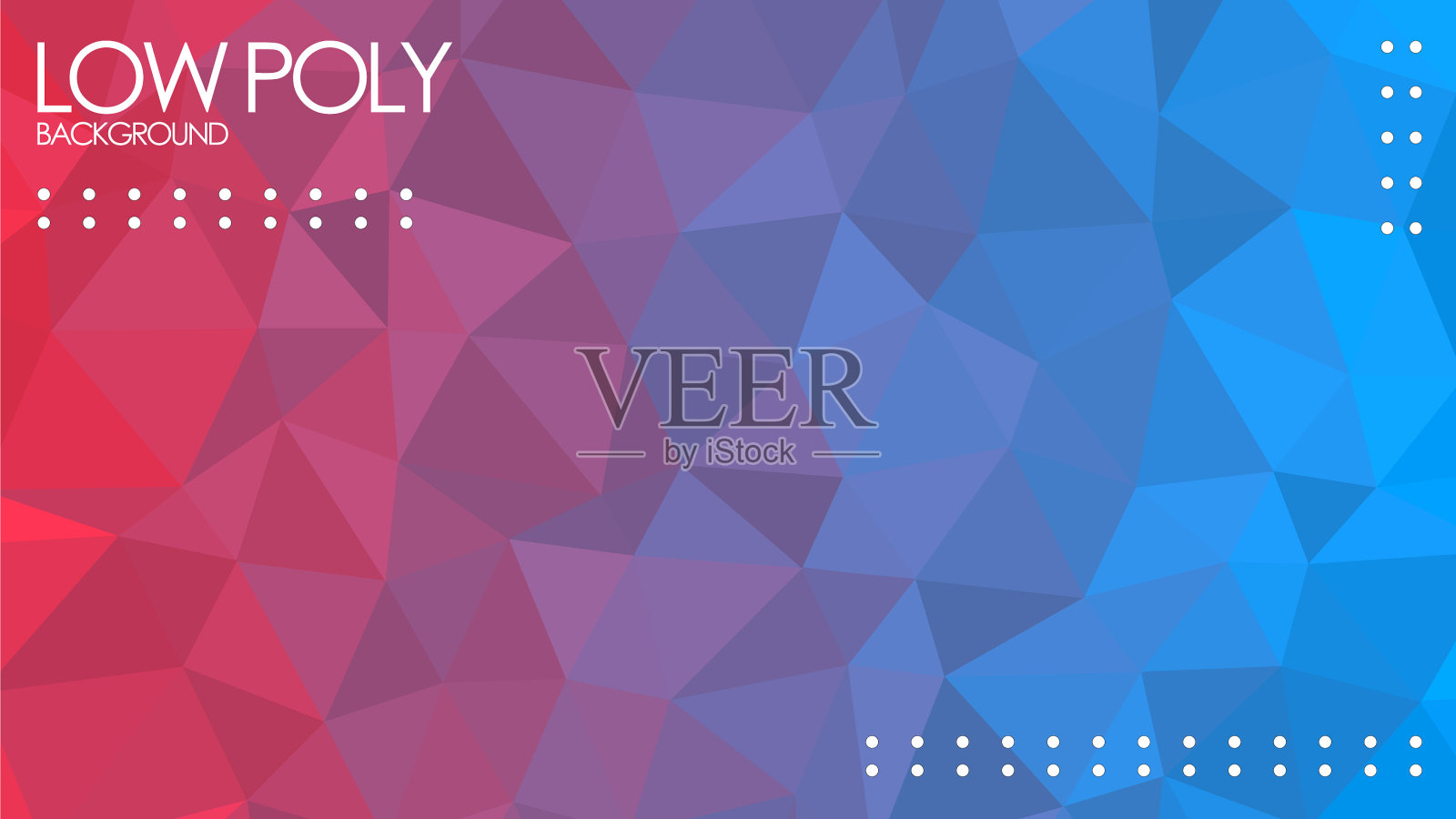 低聚水晶玻璃彩虹色彩梯度插画图片素材