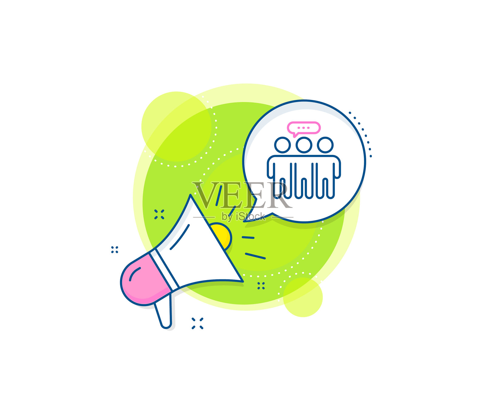 员工组线图标协作标志设计元素图片