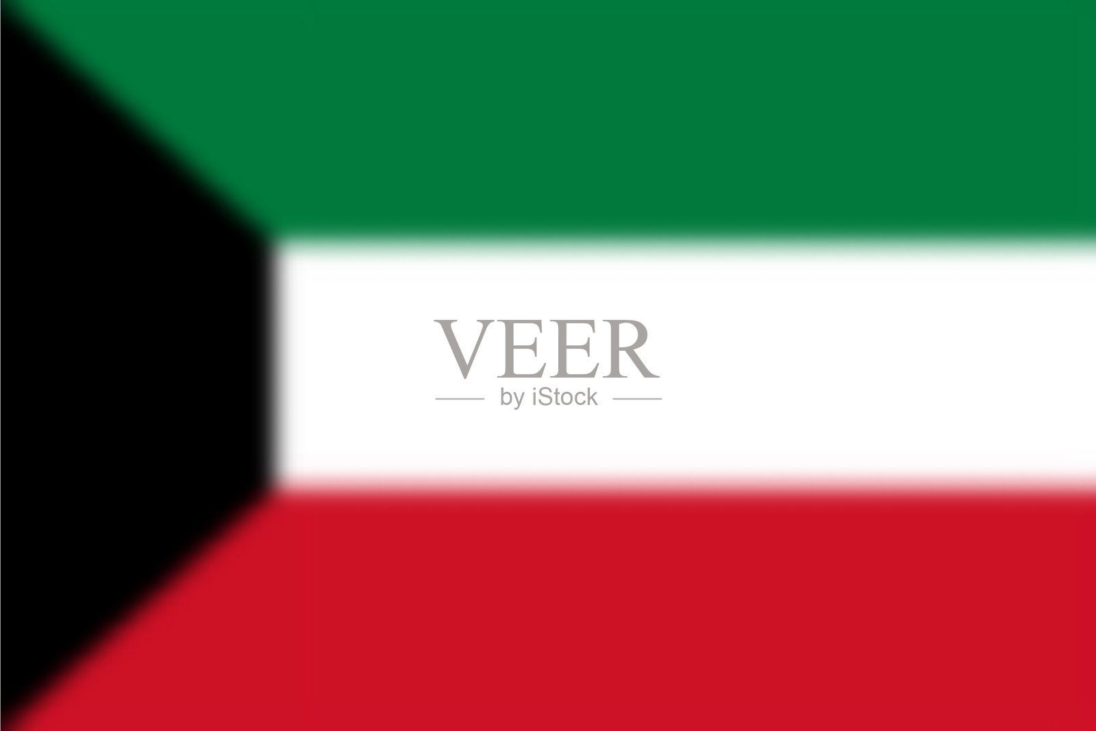 模糊背景与旗帜插画图片素材