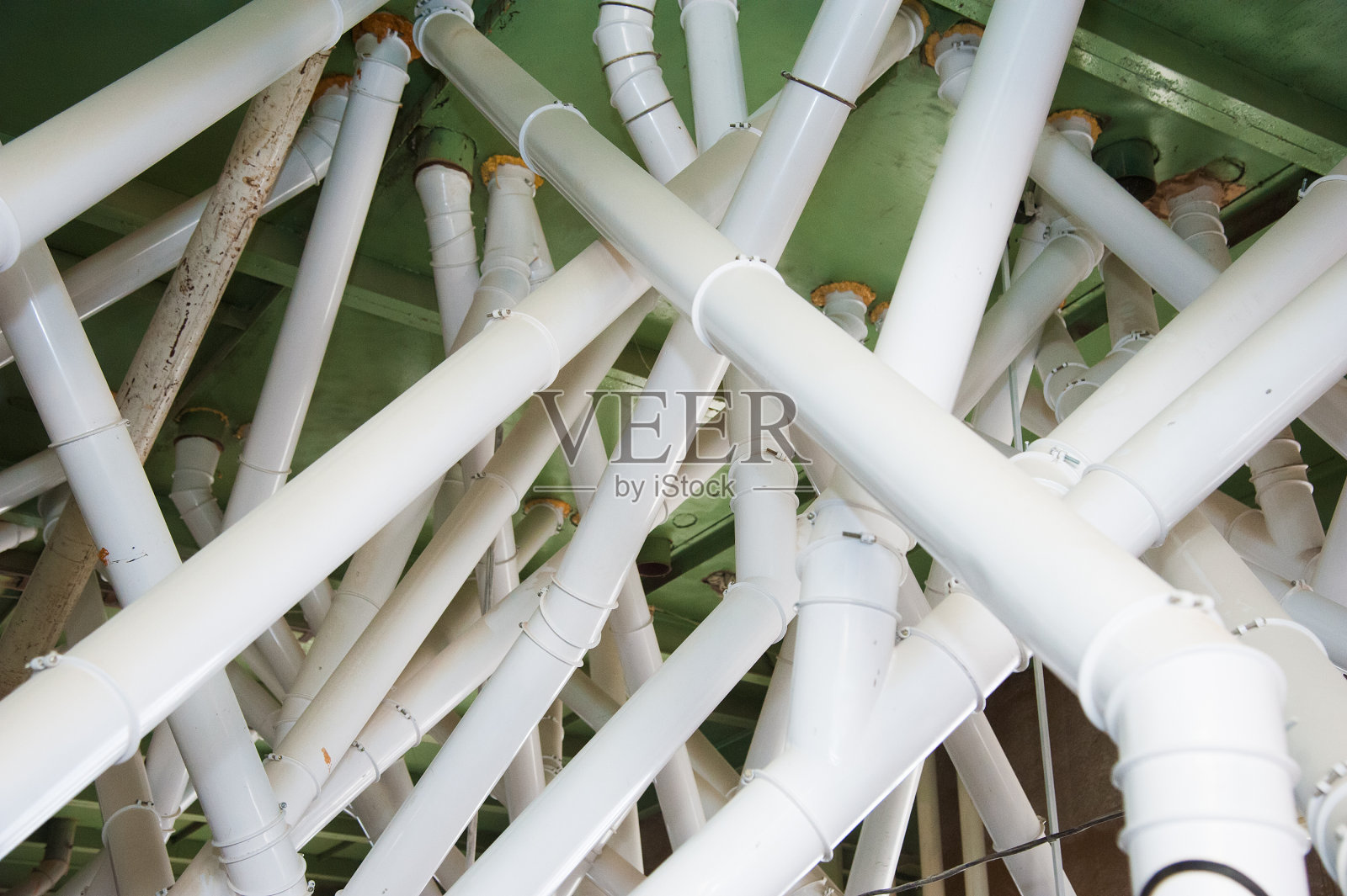 用于生产小麦粉的电动磨机照片摄影图片